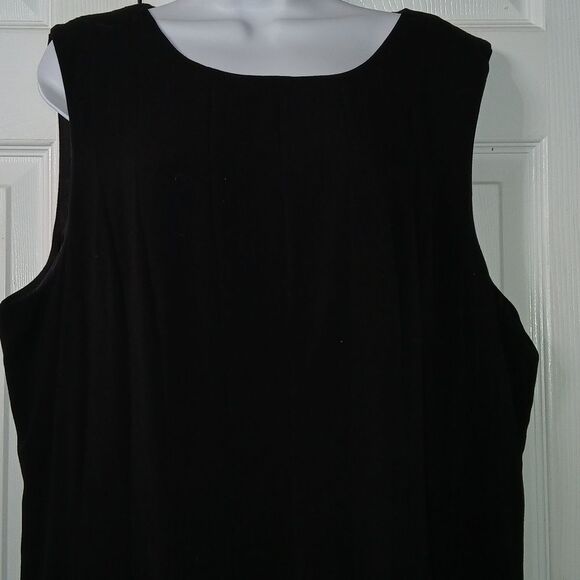 Calvin Klein Black Fit & Flare Knee Length Dress business career Sz 22W NWOT - Picture 4 of 9